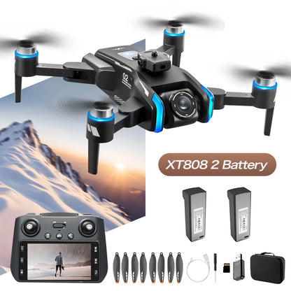 XT808 Drone GPS Professional 8K Camera with Screen Remote Control 5G WiFi FPV Dron Brushless Obstacle Avoidance RC Quadcopter