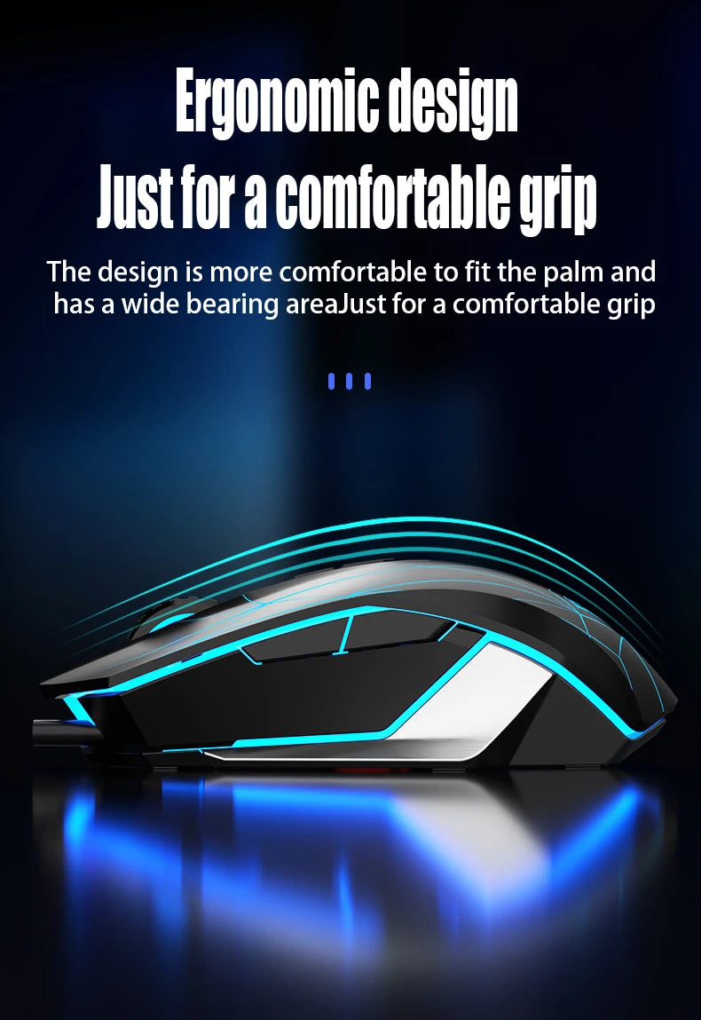 S50 New Gaming Mouse, Wired Mechanical Game, Macro Programming, Notebook, Desktop Computer, Office