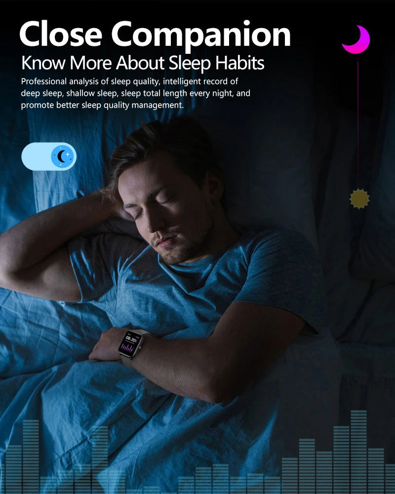 LIGE 2025 Smart Watch Men 1.85'' Screen Lady Gift Sports Fitness Watches Bluetooth Calling Digital Wristwatch For Android Phone