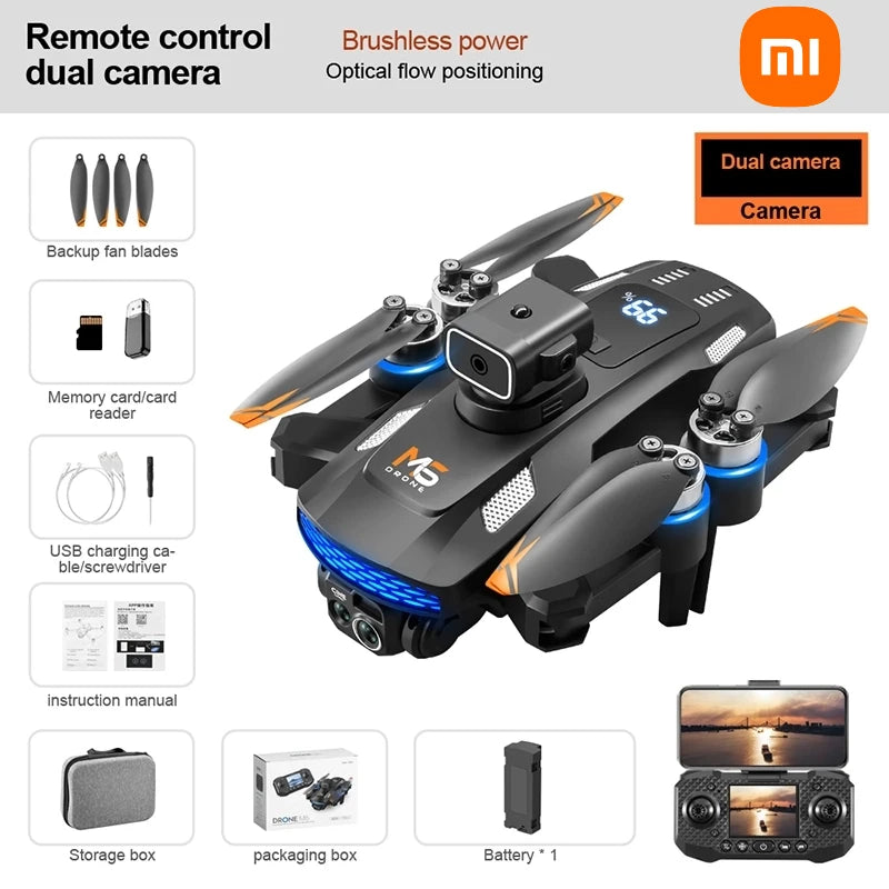 Xiaomi Mijia M6 Drone Professional 8K Camera Dron 5G With Screen Remote Control Rc Dron Avoidance Aerial Quadcopter Kid Toy Gift