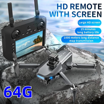 8K HD dual camera GPS drone gimbal 360 ° laser obstacle avoidance brushless quad-axis foldable aircraft