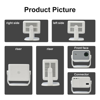 Salange 360° Projector Native 1080P 650ANSI 4K Android 11 With Auto Keystone Focus Air Mouse Wifi6 BT5.2 Portable Movie Outdoor