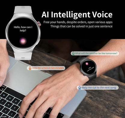 2025 New Men Smart Watch NFC Watch S10 Pro GPS 360*360 HD Screen AMOLED Heart rate BT Call Health Monitoring Women Smartwatches