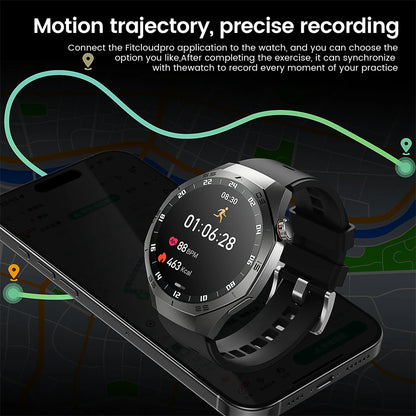 New GT5 Pro Sport Smart Watch Men HD AMOLED Screen GPS Motion Trajectory Heart Rate Bluetooth Call 1.52" NFC SmartWatch IP68+box