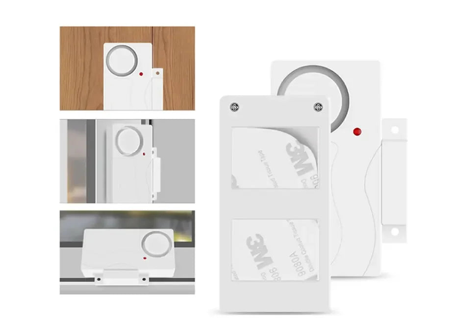 Camaroca Door Window Entry Security Wireless Remote Control Burglar Alarm Magnetic Sensor Alert System Security Protection