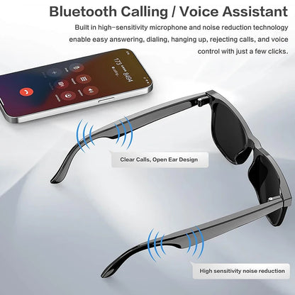 2025 New Smart Glasses Recording Videos AI Photo Recognition Translation Call Sunglasses Men Women Waterproof Bluetooth Glasses