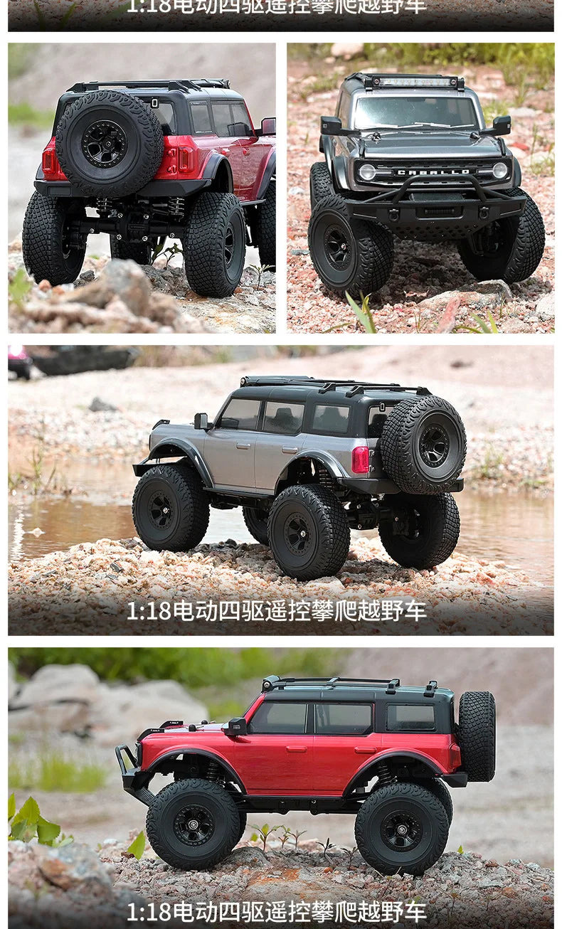 Wltoys New 1:18 Electric Four-Wheel Drive Climbing Car Remote Control Horse Model Toy For Children RC Car Toy
