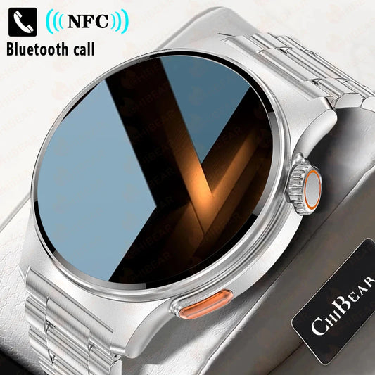 2025 New ECG+PPG Smartwatch Men's NFC Full Screen Touch Health Monitoring Bluetooth Call Smart Watch Android IOS