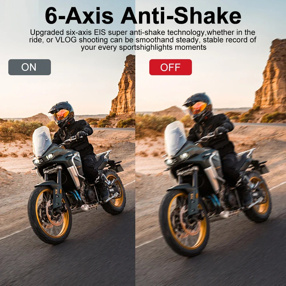 5K Action Camera 2.0'' Touch Screen 170° 30M Waterproof 5X Zoom WiFi Sport Camera With 2 in 1 Remote Control