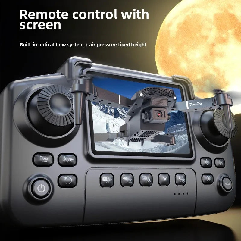 New E88Pro Screen Controlled Drone Remote Control with Display Quadcopter Optical Flow Dual Camera Aerial Photography Aircraft