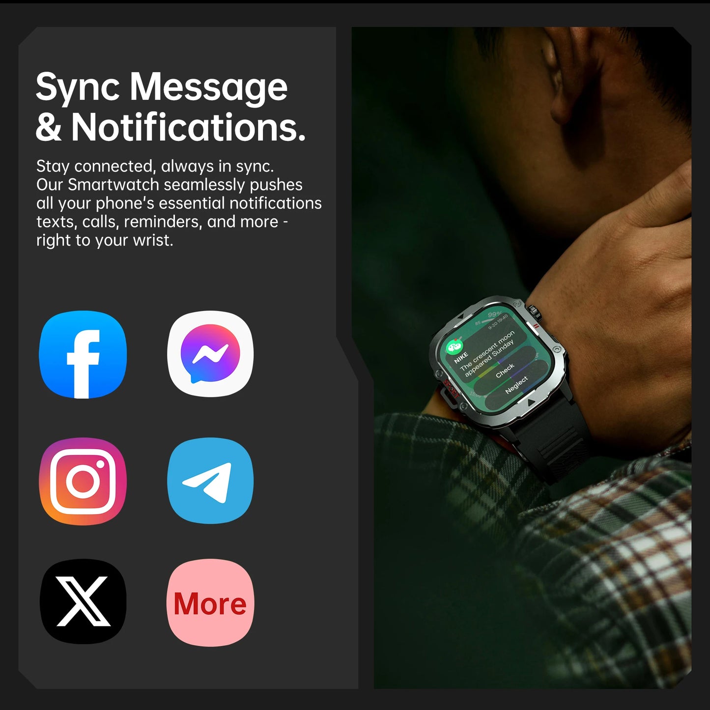 Smart Watch, Supports Answering Phone, 100+ Sports Mode, Sleep Tracking, Suitable for Men and Women, Compatible with iPhone and