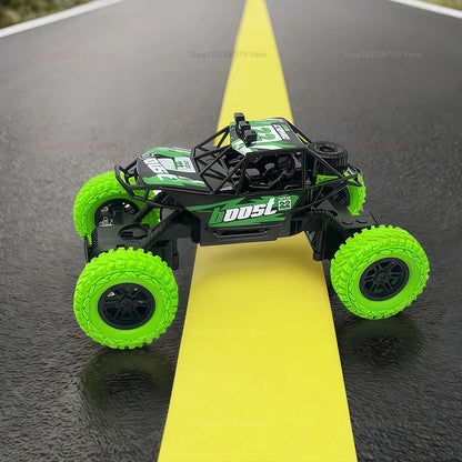RC High Speed Off-Road Climbing Car 1:18 With Colorful Flashing Lights Rechargeable Durable Rubber Wheels Kids Adults Toys Gifts