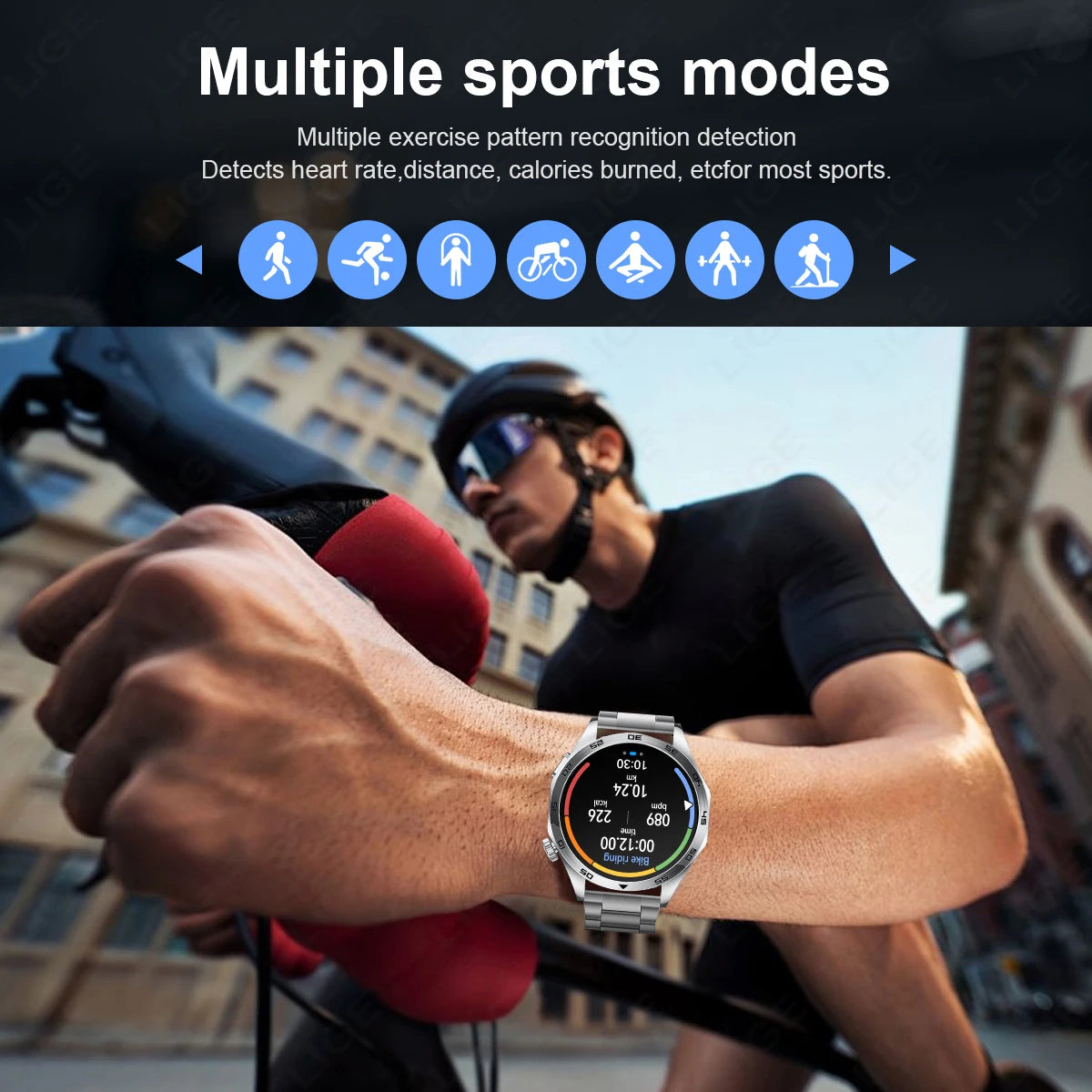 LIGE New Men Smartwatch ECG Heart Rate Monitor Men’s Watches Bluetooth Call Bracelet Sports Fitness Smart Watch For Android ios