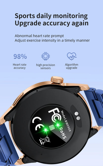 LIGE 2025 New Fashion Smart Watch Men HD Screen Sport Fitness Heart Rate Monitor Bluetooth Call IP68 Waterproof Smartwatch Women