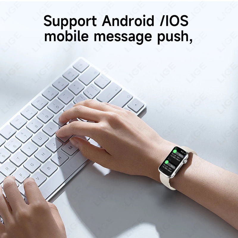 1.47inch Smart Watch Men Women Smart Bracelet Heart Rate Step Count Sports Health Monitoring Waterproof Men's Sports Smart Watch