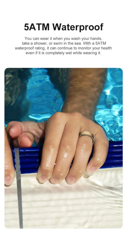 Smart Ring R10 Womens Men Electronic Smartring Blood Oxygen Health Monitor Sleep Monitor Rings 5ATM Waterproof Fitness Tracker