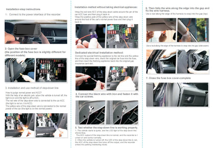 Dashcam for cars 4K UHD Recording Car Camera HDR Night Vision Video Recorder Builtin WiFi 24H Parking Monitoring car accessories