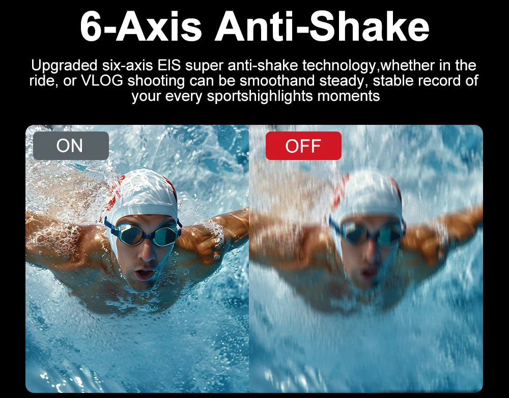 Ourlife 5K 4K60FPS Action Camera IPS Touch LCD EIS 170° DVR 30M Waterproof 5X Zoom Sport Camera With Wireless Mic&Remote Control