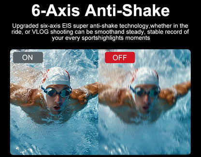 Ourlife 5K 4K60FPS Action Camera IPS Touch LCD EIS 170° DVR 30M Waterproof 5X Zoom Sport Camera With Wireless Mic&Remote Control