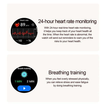 Fashion Women Bluetooth Call Smart Watch Watch AMOLED HD Screen Health Monitoring Waterproof Smartwatches 2025 New Android IOS