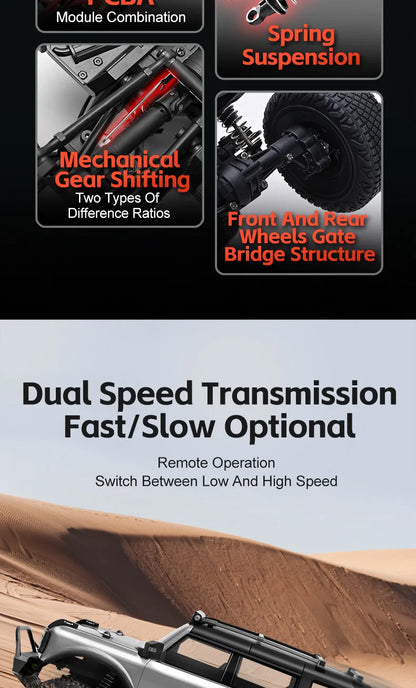 Wltoys New 1:18 Electric Four-Wheel Drive Climbing Car Remote Control Horse Model Toy For Children RC Car Toy