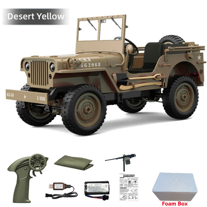 JJRC C8815 RC Car 1/10 WILLYS 1941 4WD RTR RC Crawler 2.4G Remote Control Car Off-road Climbing Military RC Truck Toys Gift