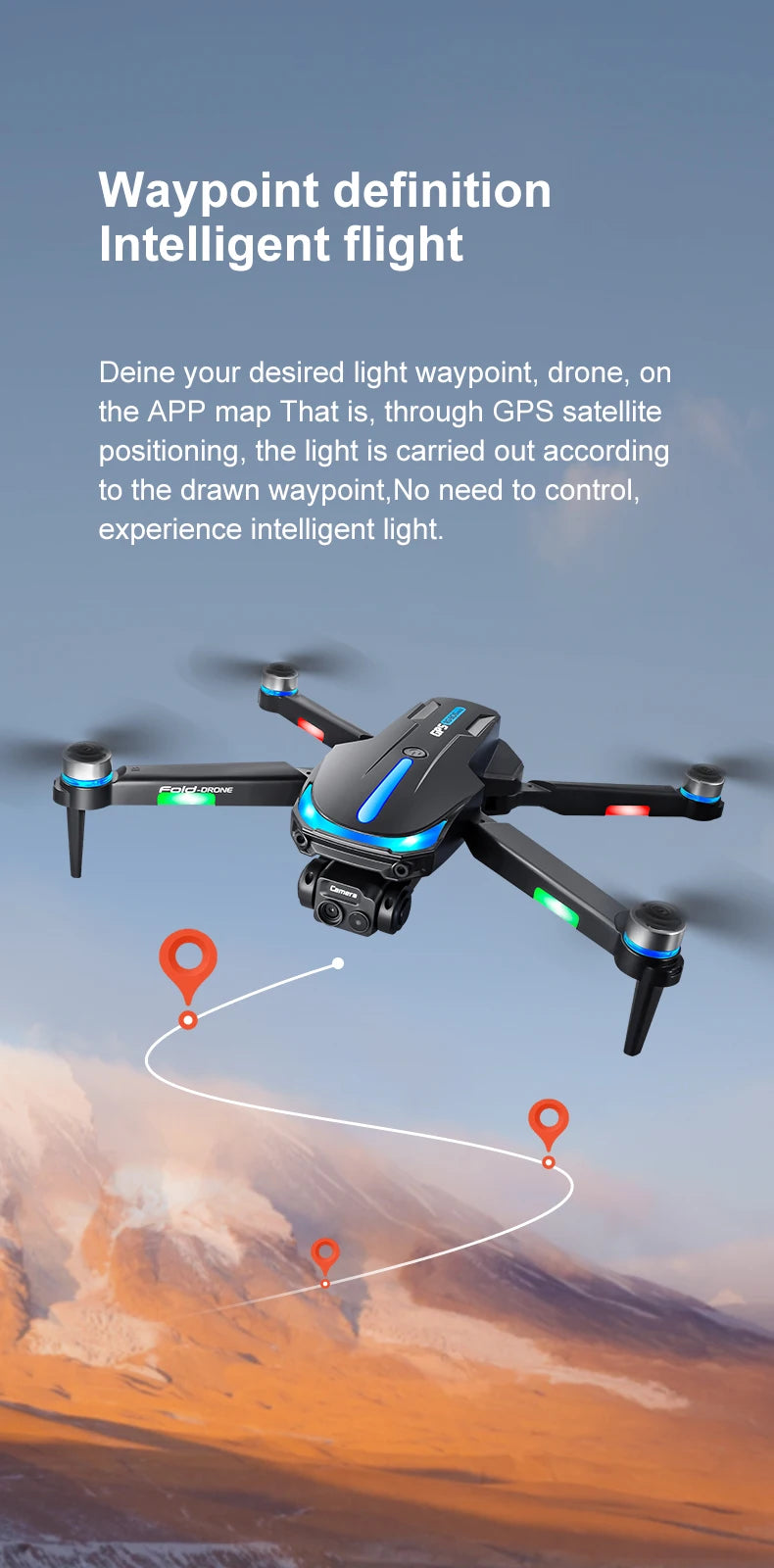 RG806MAX Drone 4K GPS Aerial Photography Optical flow hover Control Obstacle Avoidance Brushless 4-axis With screen Drones Toys