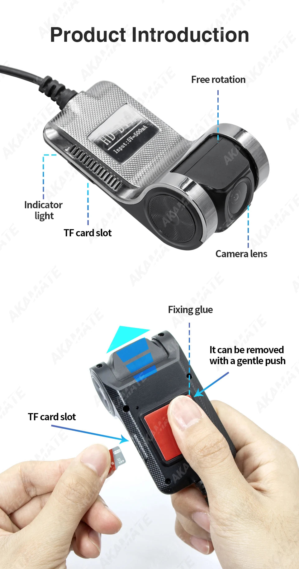 Dash Cam ADAS Car Electronic Dog USB AR Dash Cam Full HD 720P For Android Car Radio Camera Recorder DVR Dashcam Camcorder