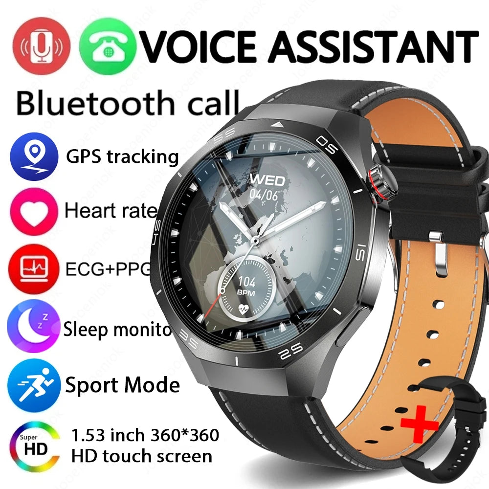 2025 Brand New Watch 5 Smartwatch Real AMOLED HD Screen 360*360 Heart Rate Bluetooth Call Waterproof Men Smart Watch Android IOS