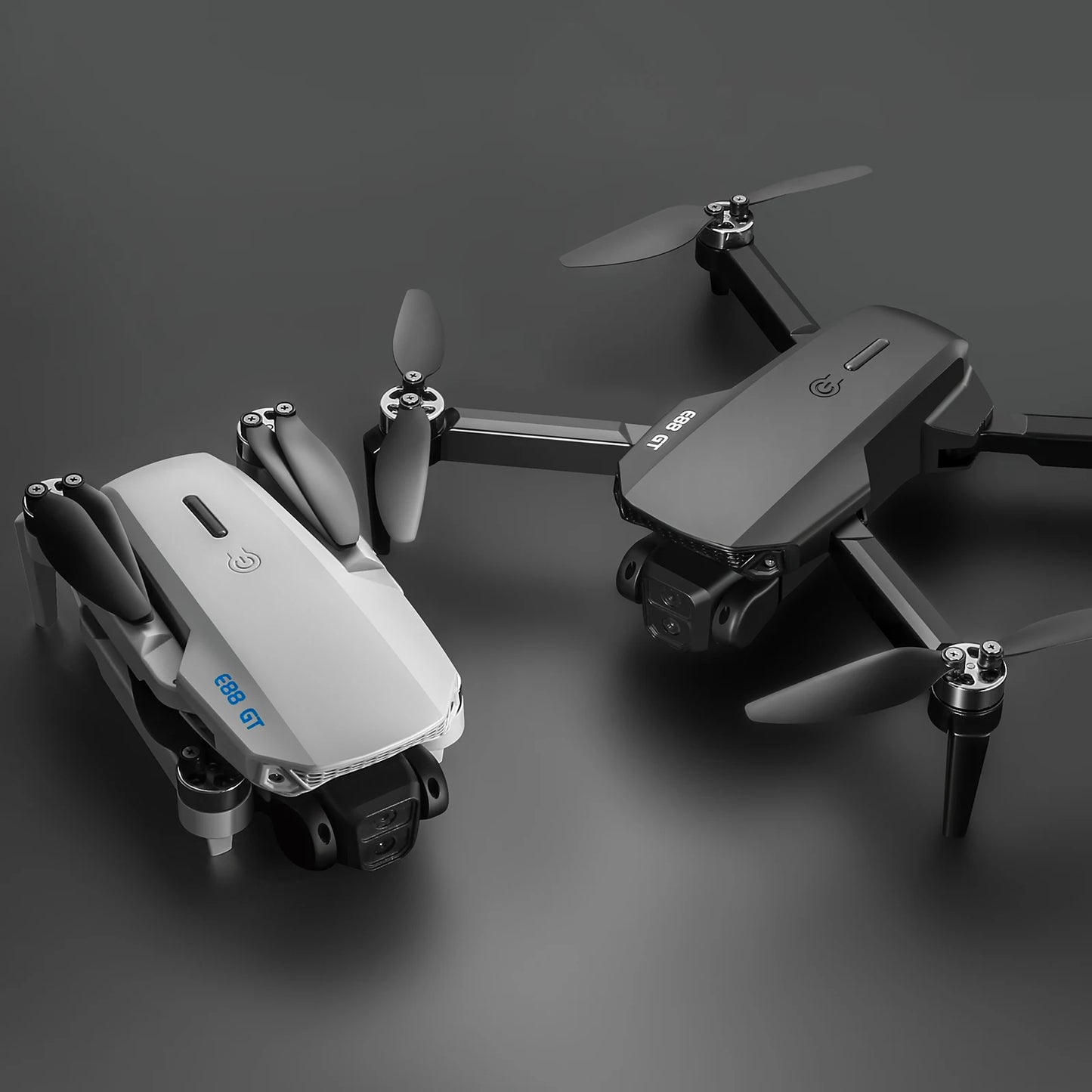 E88GT 4.3-inch Large Screen Drone Brushless Dual Camera Aerial Photography 8K HD Optical Flow Remote Control Aircraft Boy Gift