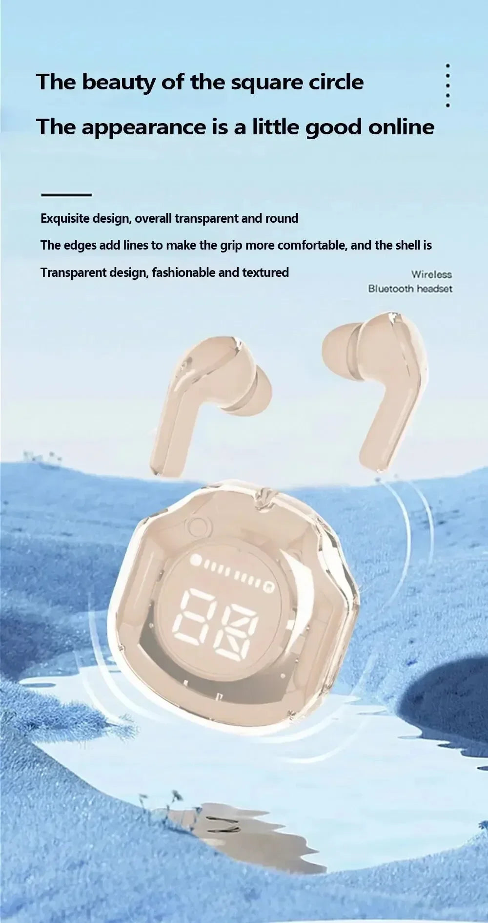 Real TWS Earphone Wireless Earbuds ENC Noise Reduction Game Bluetooth Headphone 3D Sound Field and Bass Bluetooth 5.3 Headset