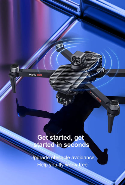 New K918 Drone GPS 8K Professional HD 360° Dual Cameras 5G WIFI Brushless Motors Obstacle Avoidance Foldable Quadcopter