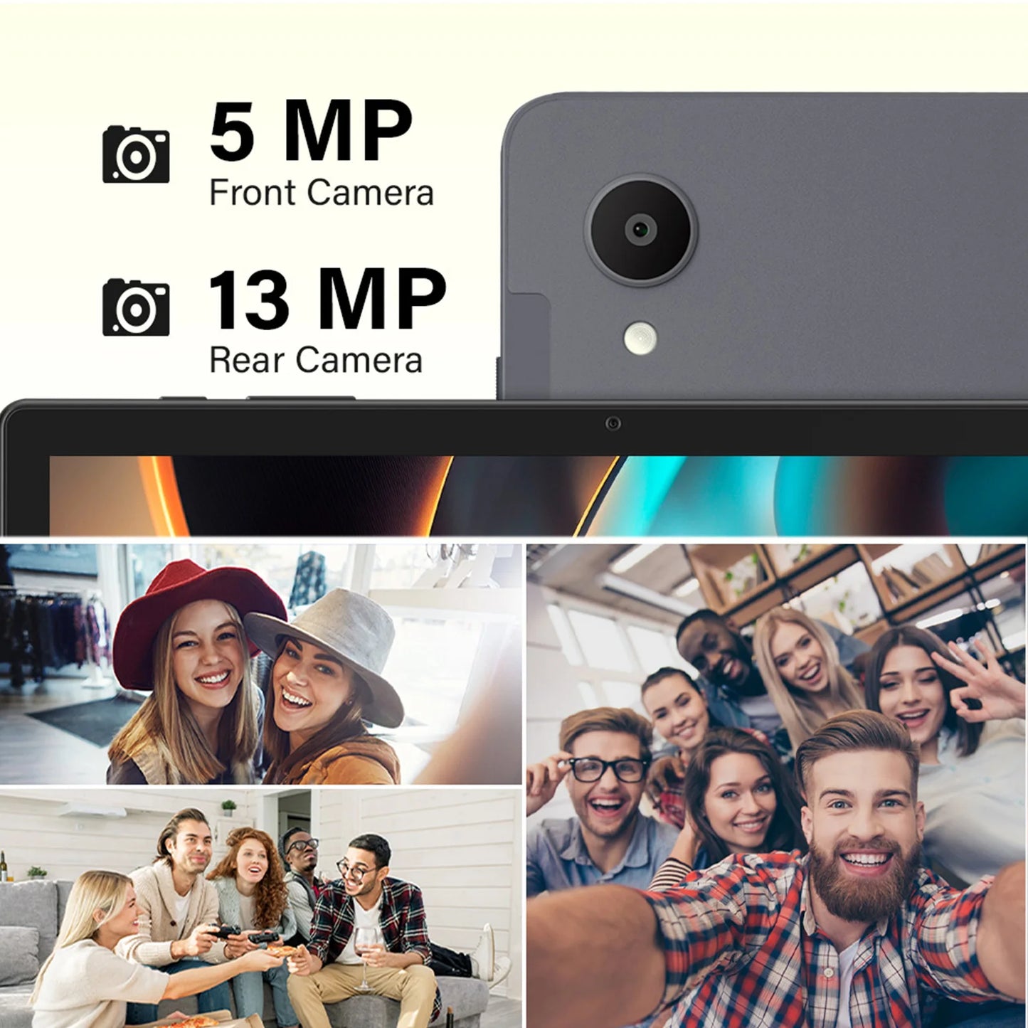 Android 15 Tablet with Keyboard, 12GB RAM (6+6), 128GB Storage, 1TB Expandable, 8000mAh Battery, 10.95 Inch 2-in-1 Tablets PC