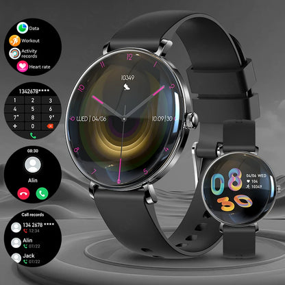 LIGE 2025 New Smart Watch Women 1.43" AMOLED HD Screen Heart Rate Sport Fitness Bluetooth Call Ladies Smartwatch For Android IOS