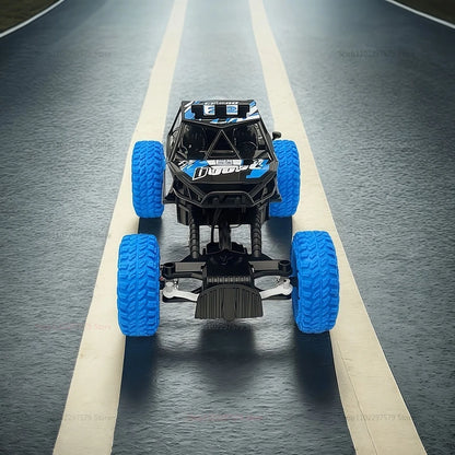 RC High Speed Off-Road Climbing Car 1:18 With Colorful Flashing Lights Rechargeable Durable Rubber Wheels Kids Adults Toys Gifts
