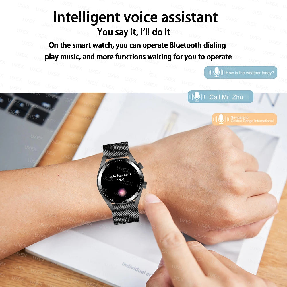 New Plus Smartwatch Hombre Bluetooth Call HD Screen Full Offers Today Health Tracking Diy Faces Gift Men Watches Smart Commerce