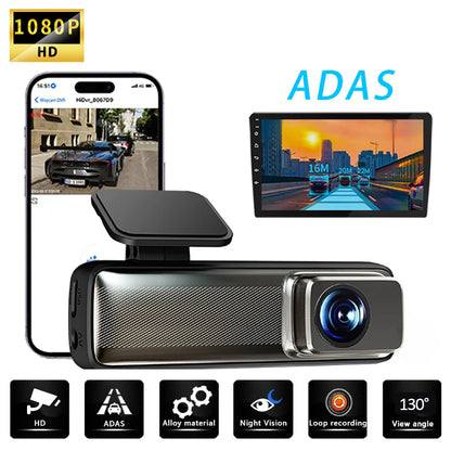 Dashcam Dash Cam Dash Car Camera Full HD Car DVR USB Video Recorder for Android Smart System With Adas WiFi Connect Night Vision