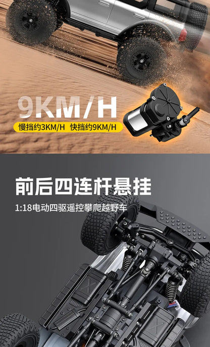 Wltoys New 1:18 Electric Four-Wheel Drive Climbing Car Remote Control Horse Model Toy For Children RC Car Toy