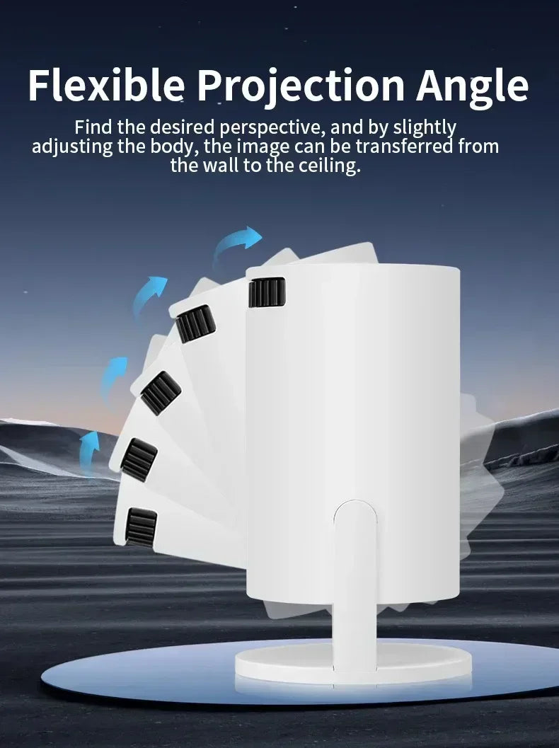 Projector  270° Adjustable LED 1080P Portable Movie Projector for Android Phone USB TV Stick Laptop