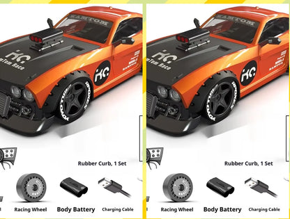 orange Kamtom 3299 1:32 Rc Car Upgrade Luminous Metal Servo Motor Car Dodgeboy Toy Car Professional Rc Drift Rc Stunt Car