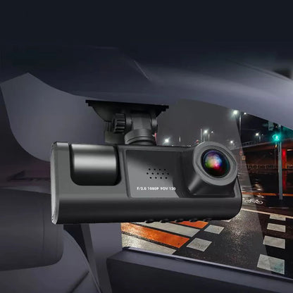 Dash Cam Recording Car Camera DVR S1 2"Screen HD 1080P 3 Cameras+WiFi (Front/Rear/In car) Night Vision Video Recorder
