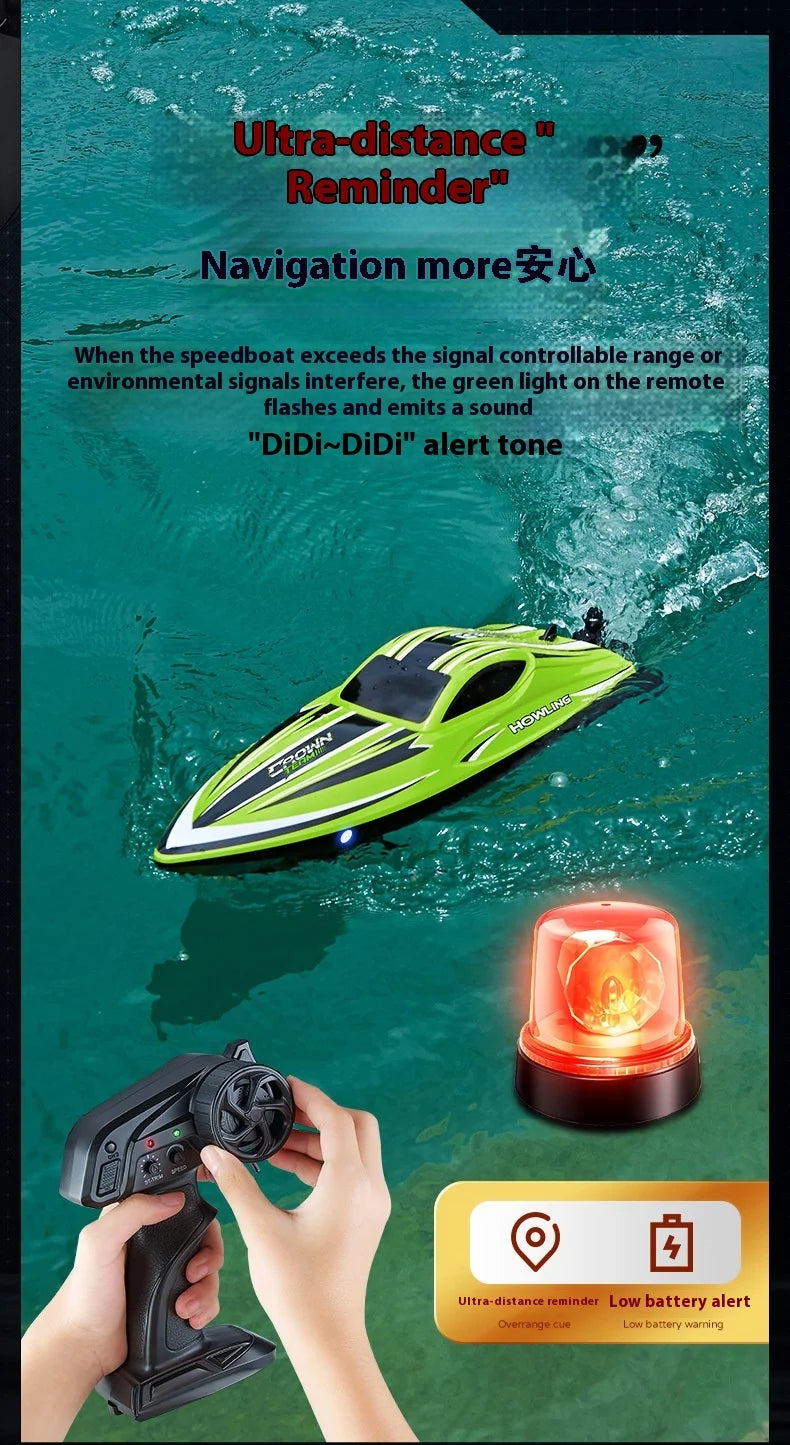 Hj818pro High-Speed Remote Control Boat 41cm Brushless Motor Competitive Boat High Horsepower Boat Model Children'S Water Toy