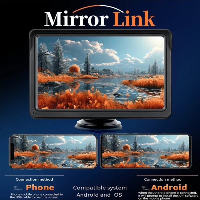 Wireless CarPlay Android Auto Car Radio Multimedia Video Player 7" Touch Screen With AUX