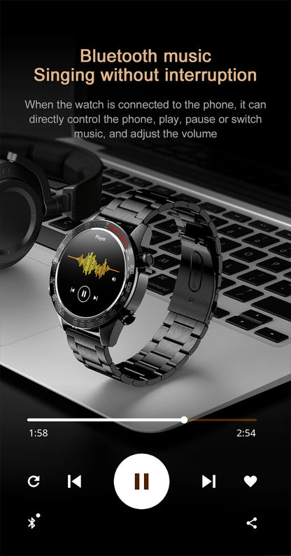 Men's Business Smart Watch AMOELD HD Screen Bluetooth Call Smartwatch NFC GPS Sports Smartwatch 2025 New