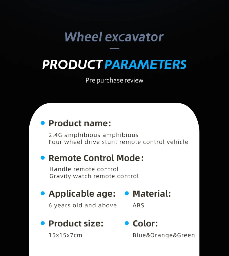 New RC Stunt Amphibious Stunt Off-road Electric Remote Control Vehicle Double-sided Tumbling Car Children's Lighting Toys Gifts