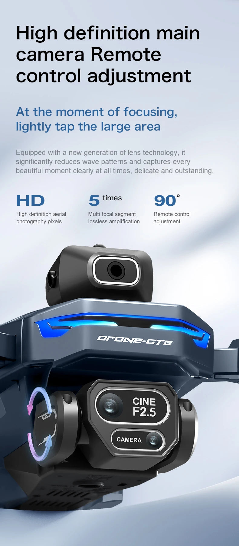 GT8MAX Drone Professinal RC 8K HD Cameras WIFI FPV Height Hold Gesture Photography Foldable Quadcopter Screen Remote Control Gif