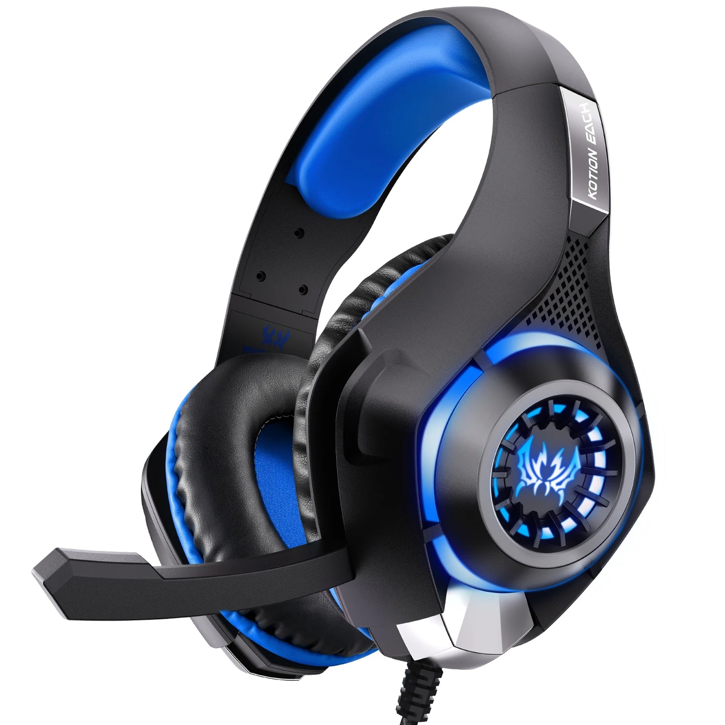 GS400 Gaming Headset with Noise Cancelling Microphone, Heavy Bass, Stereo Sound, Wired Gaming Headset for PS4, PS5, Xbox One, Sw