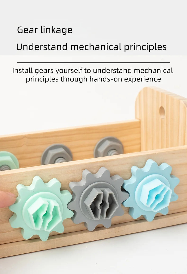 Wooden Tool Toy Set Includes a variety of tools like hammers and wrenches Kids can pretend to be little craftsmen and have a bla