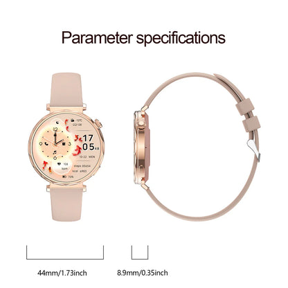 Fashion Women Bluetooth Call Smart Watch Watch AMOLED HD Screen Health Monitoring Waterproof Smartwatches 2025 New Android IOS