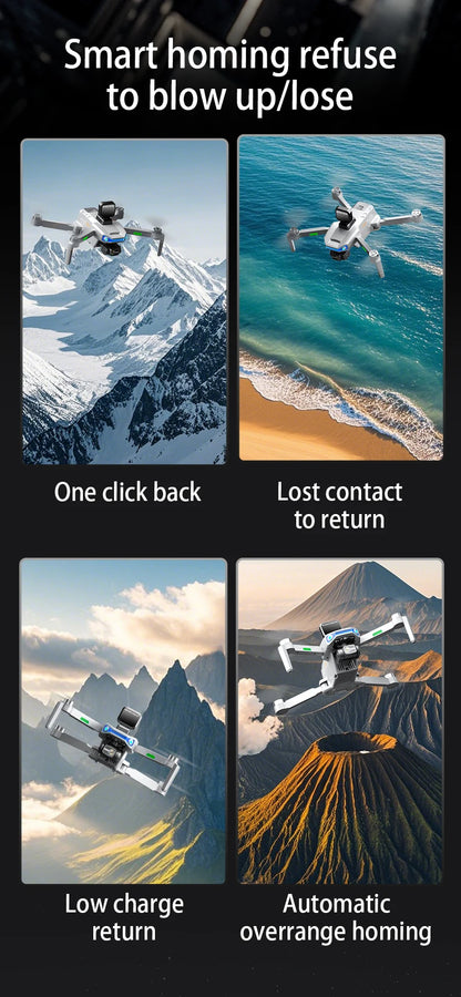 AE3 PRO Max NEW LCD SC GPS Drone 8K Dual Camera 5G Wifi FPV 3-Axis Gimbal Professional Obstacle Avoidance Quadcopter RC Dron Toy